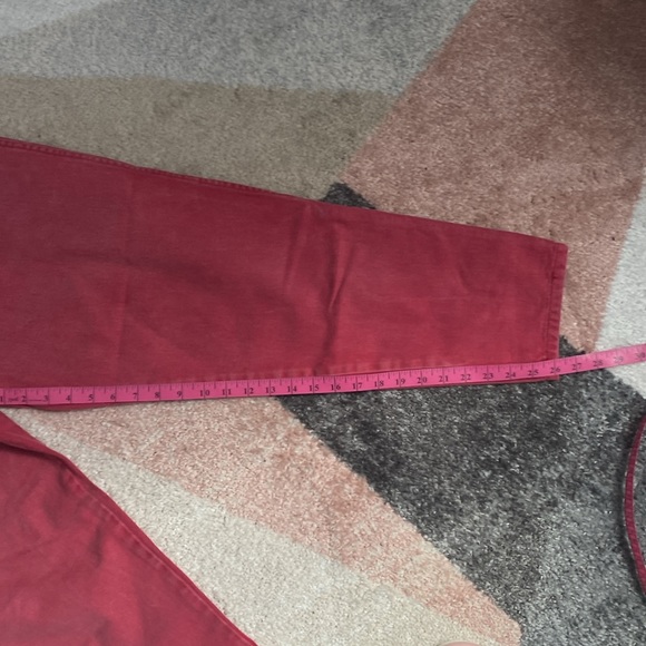 Stefano International Vintage Red Wash Straight Leg Jeans Women's Size 18 - Picture 6 of 9